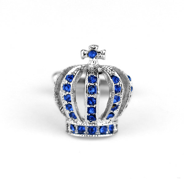 Gemelos Elegantes Corona de Diamantes con Cierre Francés