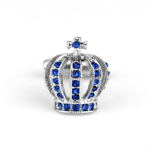 Gemelos Elegantes Corona de Diamantes con Cierre Francés - Image 2