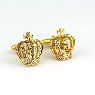 Gemelos Elegantes Corona de Diamantes con Cierre Francés - Image 4