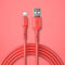 Suitable For Iphone Liquid Silicone Data Cable Rojo A