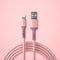 Suitable For Iphone Liquid Silicone Data Cable Rosado A