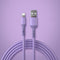 Suitable For Iphone Liquid Silicone Data Cable Morado A