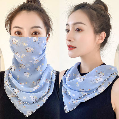 Pañuelo de Seda Multifunción para Rostro y Cuello - Máscara Protectora Ligera Verano - Image 4
