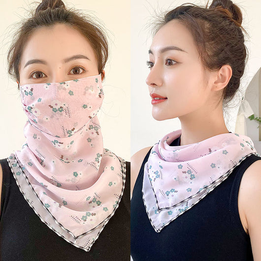 Pañuelo de Seda Multifunción para Rostro y Cuello - Máscara Protectora Ligera Verano - Image 10