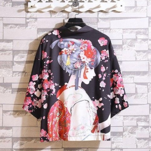 Cardigan Estampado Versátil de Manga Corta para Hombre y Mujer - Image 3