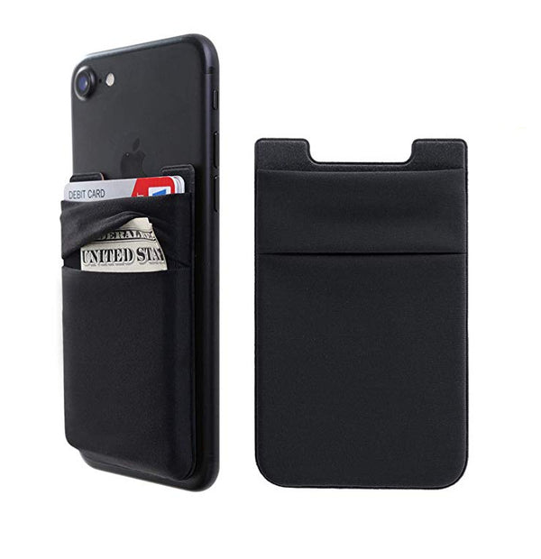 Soporte Adhesivo para Tarjetas y Teléfono - Porta Carnet Dual con Pegamento 3M