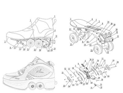 Patines con Ruedas Respirable para Niños - Modelos Simple y Doble - Image 7