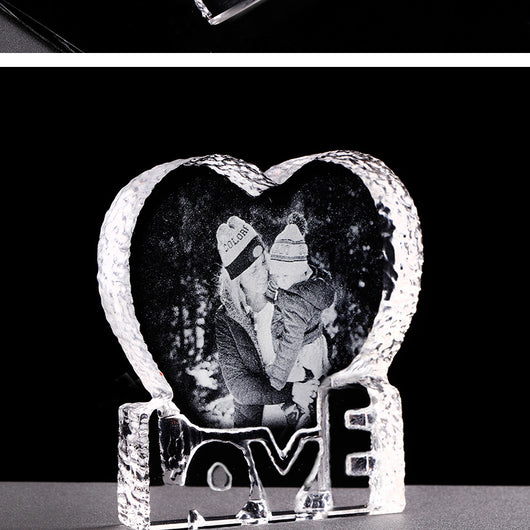 Marco de Foto Cristal Grabado Láser Personalizado - Recuerdo de Amor - Image 5