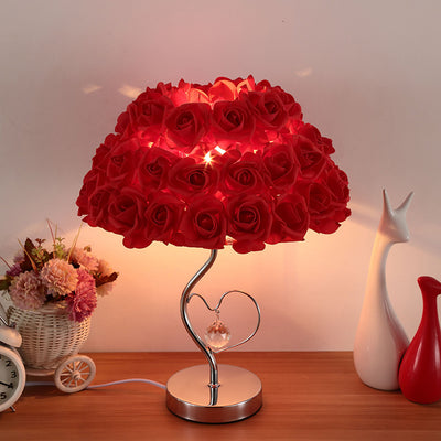 Lámpara de Escritorio Decorativa con Rosas - Luz LED 220V para Dormitorio y Día de Enamorados - Image 2