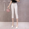 Pantalones Casuales Ajustados Capri para Mujer - Diseño Slim Moderno