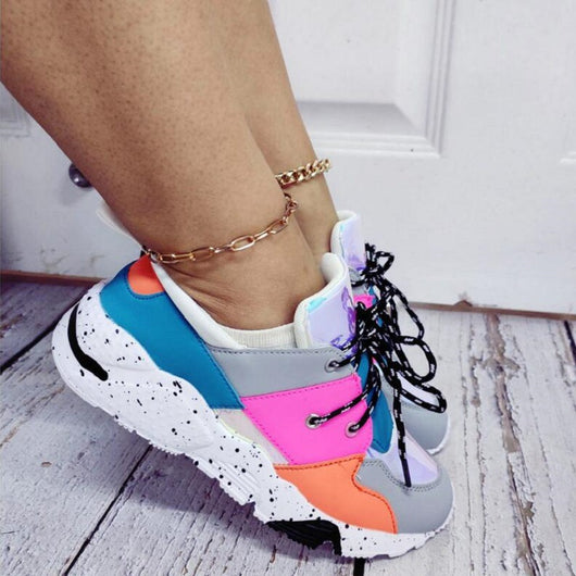 Zapatillas Deportivas Casuales Cómodas con Suela Gruesa y Cordones - Image 11