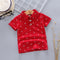 Conjunto Infantil Estilo Coreano con Estampado de Ancla - Playera Manga Corta