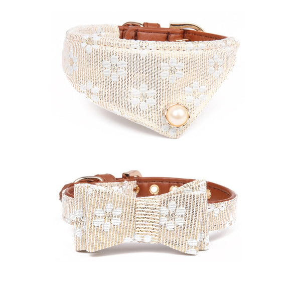 Collar Decorativo con Moño para Perro