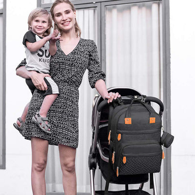 Mochila Maternal de Gran Capacidad con Doble Compartimento - Image 8