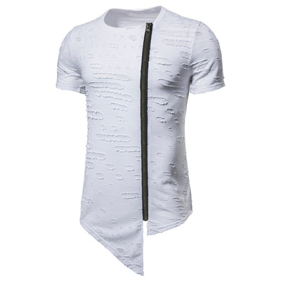 Playera Casual para Hombre con Cierre Diagonal y Diseño Moderno - Image 9