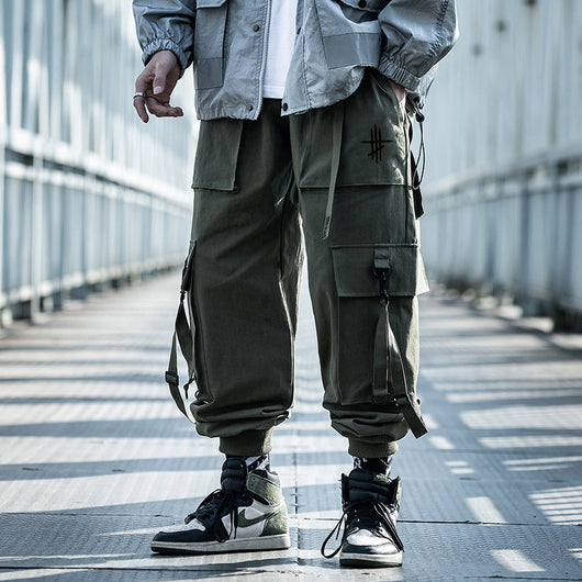 Overol Holgado Hip-Hop Country Tide para Hombre - Primavera Otoño - Image 13