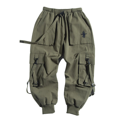 Overol Holgado Hip-Hop Country Tide para Hombre - Primavera Otoño - Image 9