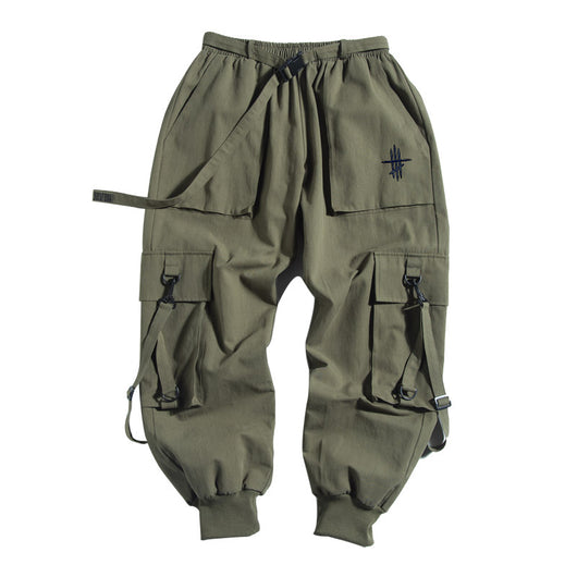 Overol Holgado Hip-Hop Country Tide para Hombre - Primavera Otoño - Image 4