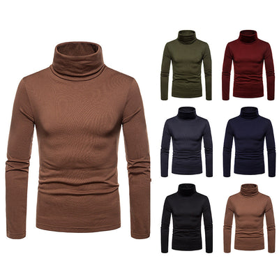 Camiseta Térmica Cuello Alto Manga Larga para Hombre Talla Grande - Image 9