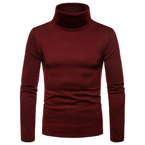 Camiseta Térmica Cuello Alto Manga Larga para Hombre Talla Grande