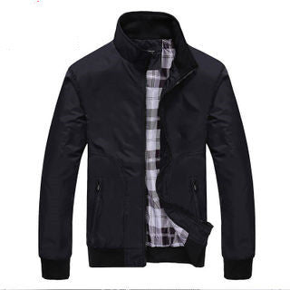 Chaqueta Casual de Trabajo con Cuello de Pie - Estilo Uniforme Deportivo - Image 3