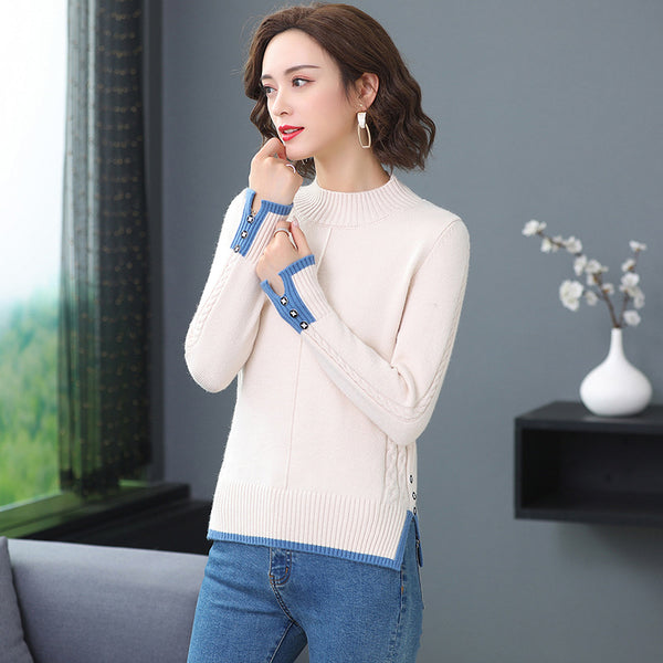 Blusa Térmica Acolchada Cuello Alto para Mujer
