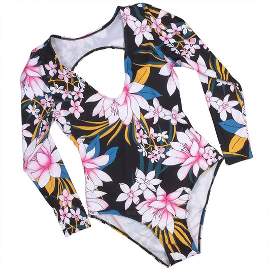 Traje de Baño Entero Manga Larga con Protección Solar para Mujer - Image 9