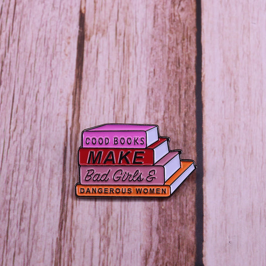 Broche de Metal Literario con Diseño de Caricatura - Image 3