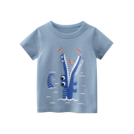 Camisetas Infantiles 27kids Manga Corta Estilo Coreano - Colección Verano para Niños - Image 9