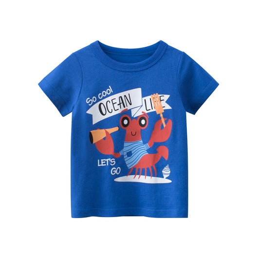 Camisetas Infantiles 27kids Manga Corta Estilo Coreano - Colección Verano para Niños - Image 3