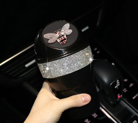 Organizador Multifuncional para Auto Diseño Cisne con Diamantes