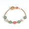 Pulsera de Ópalo de Cristal con Fresas Rojo y Verde