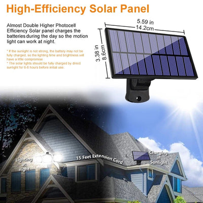 Lámpara Solar de Pared con Sensor de Movimiento para Exterior - Image 6
