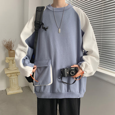 Sudadera Oversized con Bolsillos Grandes Estilo Hip-Hop