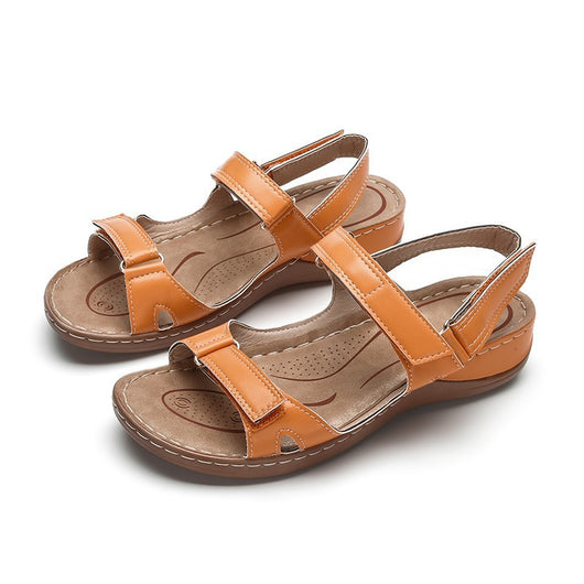 Sandalias Planas Retro con Velcro Antideslizantes Talla Grande - Image 4