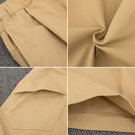 Pantalones Cortos de Algodón para Niños y Niñas - Estilo Casual Blanco Verano - Image 9