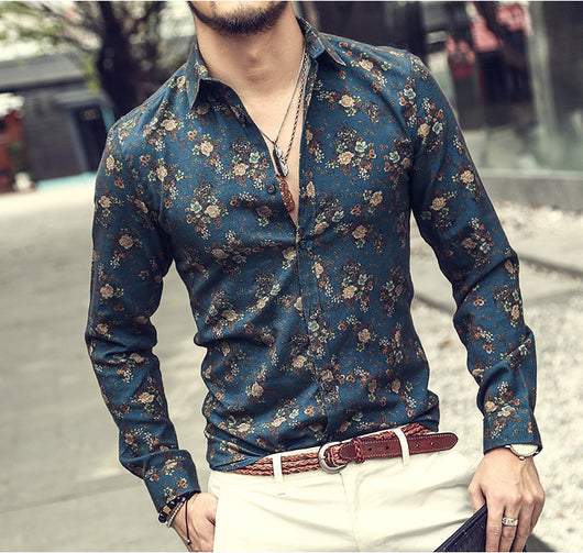 Camisa Estampada Floral Manga Larga - Image 4