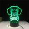 Lámpara LED de Mesa Táctil con Gradiente de Colores y Control Remoto