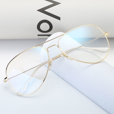 Lentes Anti-luz Azul con Protección Radiante - Montura Plana sin Graduación