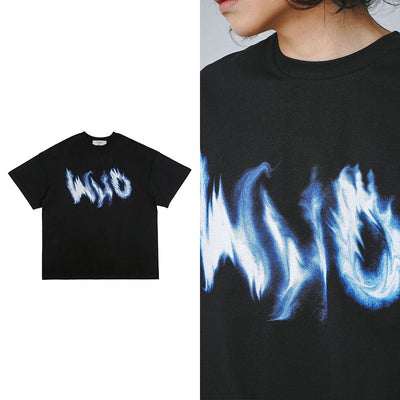 Camiseta Estampado Llamas de Fuego Manga Corta - Image 2