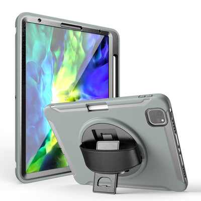 Soporte Giratorio para Tablet con Correa de Mano en Cuero y Silicona - Image 6
