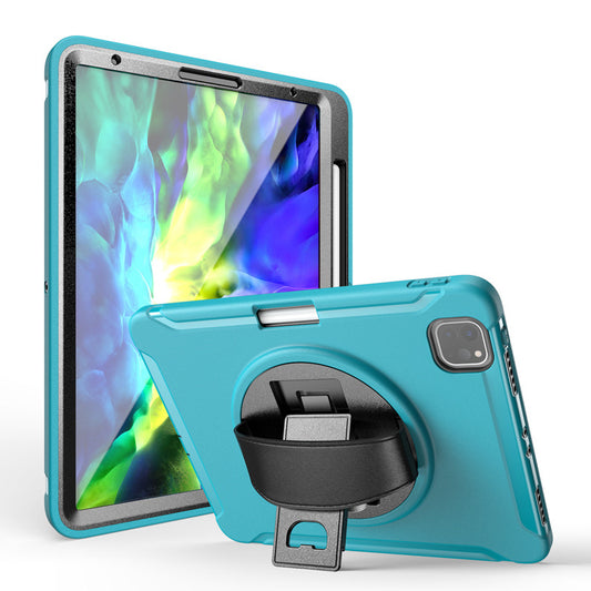 Soporte Giratorio para Tablet con Correa de Mano en Cuero y Silicona - Image 2