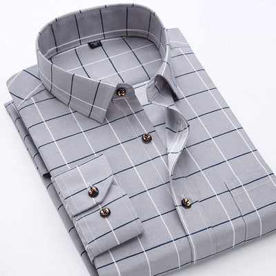 Camisa Oxford de Algodón para Hombre - Manga Larga Slim Fit Casual Ejecutivo - Image 9