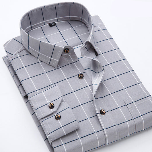 Camisa Oxford de Algodón para Hombre - Manga Larga Slim Fit Casual Ejecutivo - Image 9