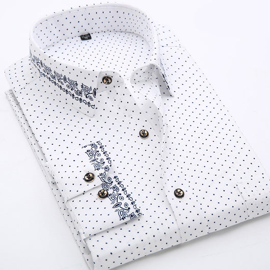 Camisa Oxford de Algodón para Hombre - Manga Larga Slim Fit Casual Ejecutivo - Image 7