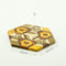Posavasos Hexagonales de Madera Maciza Estilo Retro