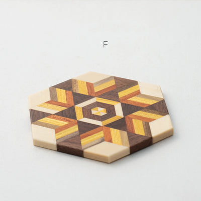 Posavasos Hexagonales de Madera Maciza Estilo Retro - Image 7