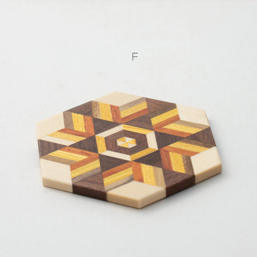 Posavasos Hexagonales de Madera Maciza Estilo Retro - Image 7