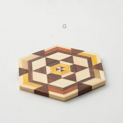 Posavasos Hexagonales de Madera Maciza Estilo Retro - Image 6