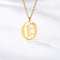 Ancient English Alphabet Initials Necklace Stainless Steel Necklace O